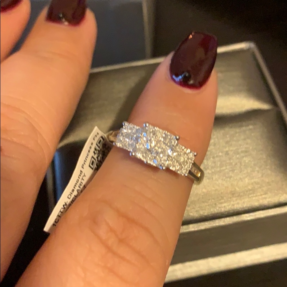 Brand New Genuine Two Tone Diamond Engagement Ring